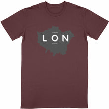 Load image into Gallery viewer, Eco - Friendly 100% Organic Cotton Unisex Classic T-Shirt 140 - 155 – London Map - Soil and Body