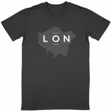 Load image into Gallery viewer, Eco - Friendly 100% Organic Cotton Unisex Classic T-Shirt 140 - 155 – London Map - Soil and Body