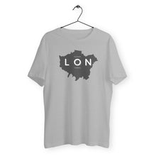 Load image into Gallery viewer, Eco - Friendly 100% Organic Cotton Unisex Lightweight T-Shirt 155 – London Map - Soil and Body