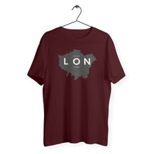 Load image into Gallery viewer, Eco - Friendly 100% Organic Cotton Unisex Lightweight T-Shirt 155 – London Map - Soil and Body