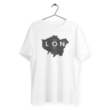 Load image into Gallery viewer, Eco - Friendly 100% Organic Cotton Unisex Lightweight T-Shirt 155 – London Map - Soil and Body