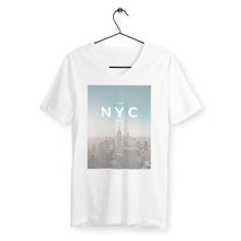 Load image into Gallery viewer, Eco - friendly 100% Premium Organic Cotton Mens V - neck Sustainable T-Shirt - NYC - Soil and Body