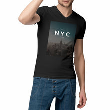 Load image into Gallery viewer, Eco - friendly 100% Premium Organic Cotton Mens V - neck Sustainable T-Shirt - NYC - Soil and Body