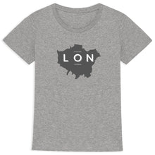 Load image into Gallery viewer, Eco - Friendly 100% Premium Organic Cotton Women’s Sustainable Slim T-Shirt 155 - London Map - Soil and Body