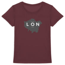 Load image into Gallery viewer, Eco - Friendly 100% Premium Organic Cotton Women’s Sustainable Slim T-Shirt 155 - London Map - Soil and Body