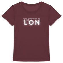 Load image into Gallery viewer, Eco - Friendly 100% Premium Organic Cotton Women’s Sustainable Slim T-Shirt 155 – SUSTNBLE LON - Soil and Body