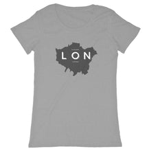 Load image into Gallery viewer, Eco - Friendly 100% Premium Organic Cotton Women’s Sustainable T-Shirt 140 – London Map - Soil and Body
