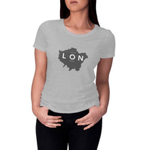 Load image into Gallery viewer, Eco - Friendly 100% Premium Organic Cotton Women’s Sustainable T-Shirt 140 – London Map - Soil and Body