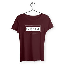 Load image into Gallery viewer, Eco - Friendly 100% Premium Organic Cotton Women’s Sustainable T-Shirt 140 – SUSTNBLE - Soil and Body