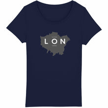 Load image into Gallery viewer, Eco - Friendly Organic Cotton Women’s Lightweight Sustainable T-Shirt 150 – London Map - Soil and Body