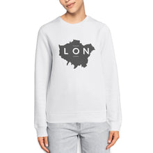 Load image into Gallery viewer, Eco - friendly Premium Organic Cotton Unisex Lightweight Sweatshirt - London Map - Soil and Body