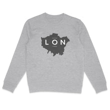 Load image into Gallery viewer, Eco - friendly Premium Organic Cotton Unisex Lightweight Sweatshirt - London Map - Soil and Body