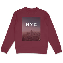 Load image into Gallery viewer, Eco - friendly Premium Organic Cotton Unisex Lightweight Sweatshirt - NYC - Soil and Body