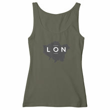 Load image into Gallery viewer, Eco - friendly Premium Organic Cotton Women's Slim Fit Tank Top - London Map - Soil and Body