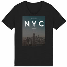 Load image into Gallery viewer, NYC Inspired Eco - friendly 100% Premium Organic Cotton Raw Edge Mens Sustainable T-Shirt - Soil and Body