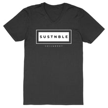 Load image into Gallery viewer, Eco - friendly 100% Premium Organic Cotton Mens V - neck Sustainable T-Shirt - SUSTNBLE - Soil and Body
