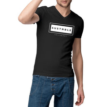 Load image into Gallery viewer, Eco - friendly 100% Premium Organic Cotton Mens V - neck Sustainable T-Shirt - SUSTNBLE - Soil and Body