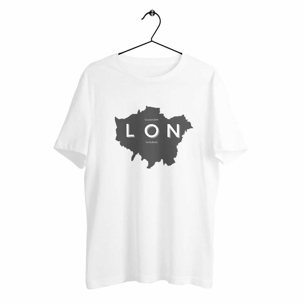 Eco - Friendly 100% Organic Cotton Unisex Heavyweight Sustainable T-Shirt 175 – London Map - Soil and Body