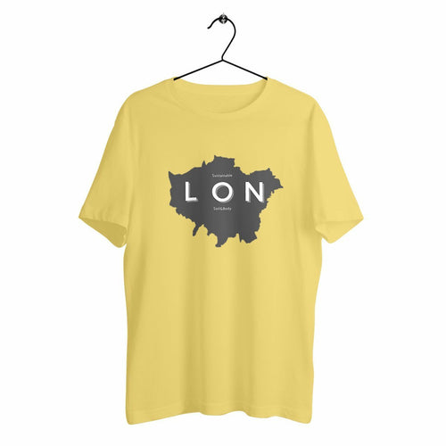 Eco - Friendly 100% Organic Cotton Unisex Heavyweight Sustainable T-Shirt 175 – London Map - Soil and Body