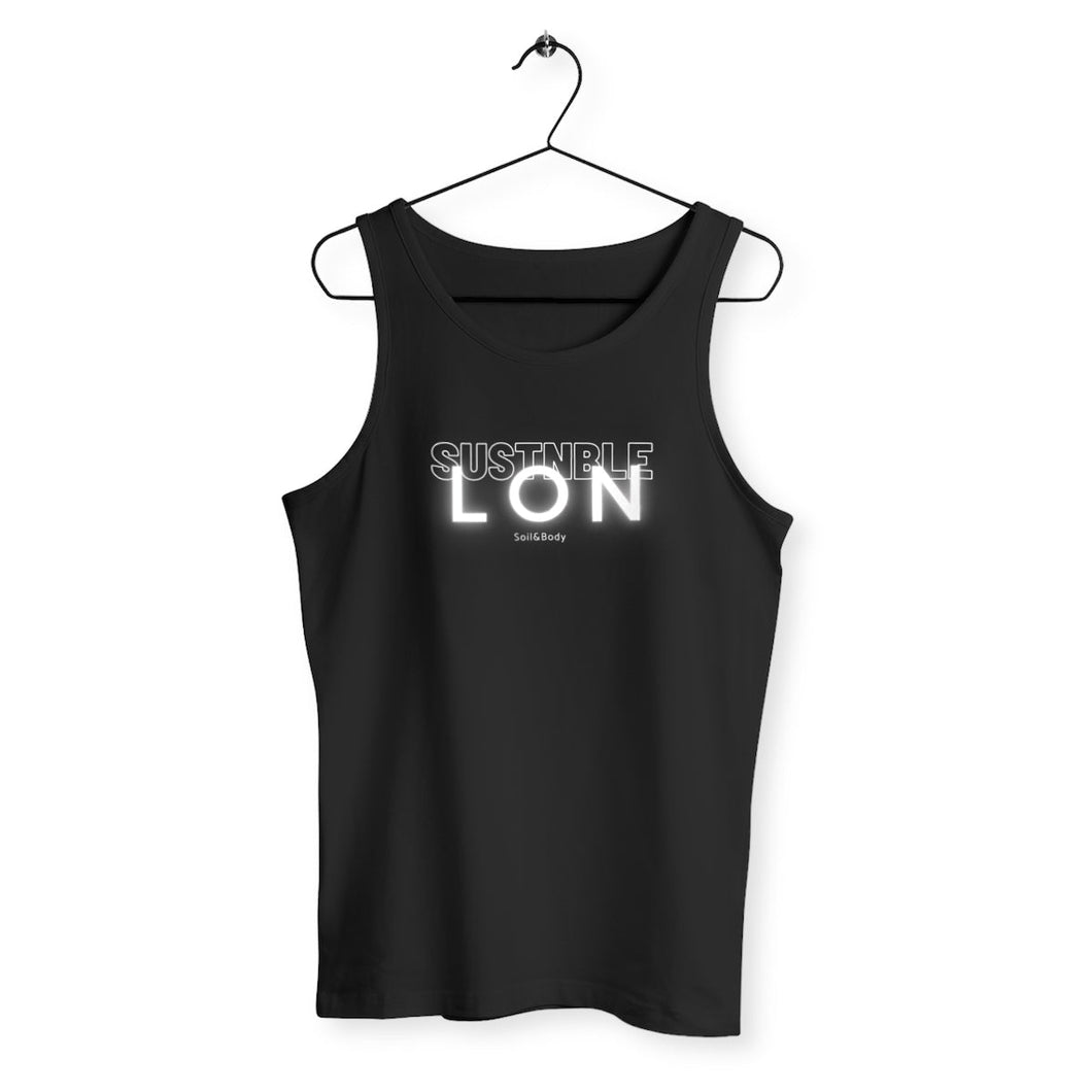Eco - friendly 100% Premium Organic Cotton Men's Tank Top - LON - Soil and Body