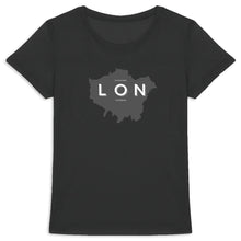Load image into Gallery viewer, Eco - Friendly 100% Premium Organic Cotton Women’s Sustainable Slim T-Shirt 155 - London Map - Soil and Body
