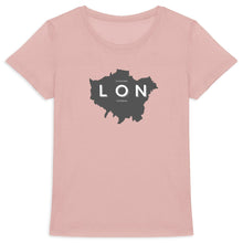Load image into Gallery viewer, Eco - Friendly 100% Premium Organic Cotton Women’s Sustainable Slim T-Shirt 155 - London Map - Soil and Body
