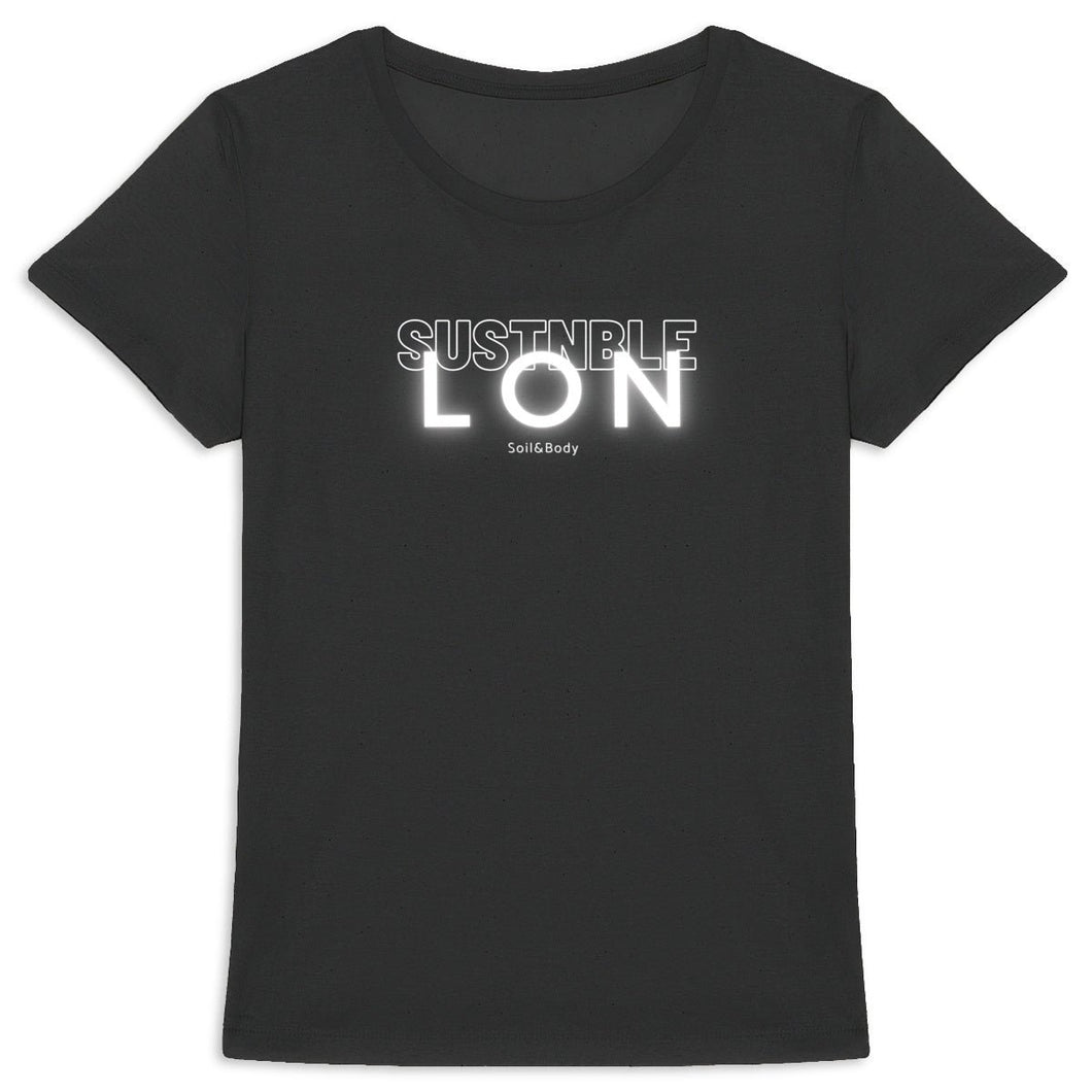 Eco - Friendly 100% Premium Organic Cotton Women’s Sustainable Slim T-Shirt 155 – SUSTNBLE LON - Soil and Body