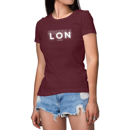 Eco - Friendly 100% Premium Organic Cotton Women’s Sustainable Slim T-Shirt 155 – SUSTNBLE LON - Soil and Body