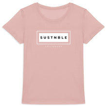 Load image into Gallery viewer, Eco - Friendly 100% Premium Organic Cotton Women’s Sustainable Slim T-Shirt 155 – SUSTNBLE - Soil and Body
