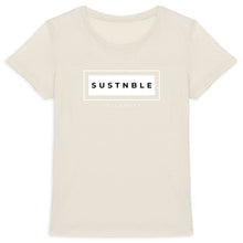 Load image into Gallery viewer, Eco - Friendly 100% Premium Organic Cotton Women’s Sustainable Slim T-Shirt 155 – SUSTNBLE - Soil and Body
