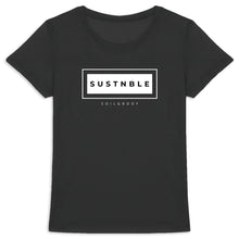 Load image into Gallery viewer, Eco - Friendly 100% Premium Organic Cotton Women’s Sustainable Slim T-Shirt 155 – SUSTNBLE - Soil and Body

