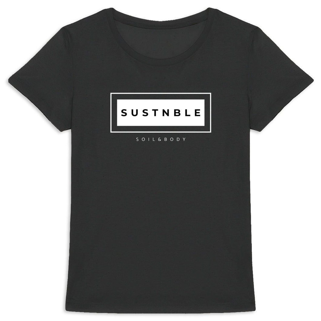 Eco - Friendly 100% Premium Organic Cotton Women’s Sustainable Slim T-Shirt 155 – SUSTNBLE - Soil and Body