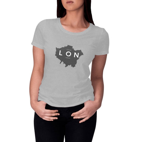 Eco - Friendly 100% Premium Organic Cotton Women’s Sustainable T-Shirt 140 – London Map - Soil and Body