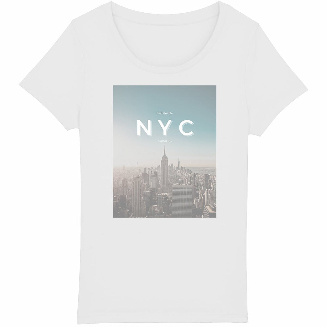 Eco - Friendly Organic Cotton Women’s Lightweight Sustainable T-Shirt 150 – NYC - Soil and Body