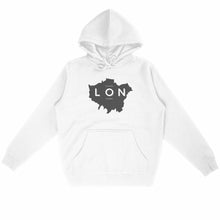 Load image into Gallery viewer, Eco - Friendly Premium Organic Cotton Unisex Lightweight Hoodie 280 – London Map - Soil and Body
