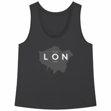 Load image into Gallery viewer, Eco-friendly 100% Premium Organic Cotton Women&#39;s Comfort Fit Tank Top - London Map
