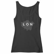 Load image into Gallery viewer, Eco-friendly Premium Organic Cotton Women&#39;s Slim Fit Tank Top - London Map
