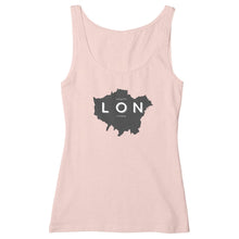 Load image into Gallery viewer, Eco-friendly Premium Organic Cotton Women&#39;s Slim Fit Tank Top - London Map
