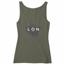 Load image into Gallery viewer, Eco-friendly Premium Organic Cotton Women&#39;s Slim Fit Tank Top - London Map
