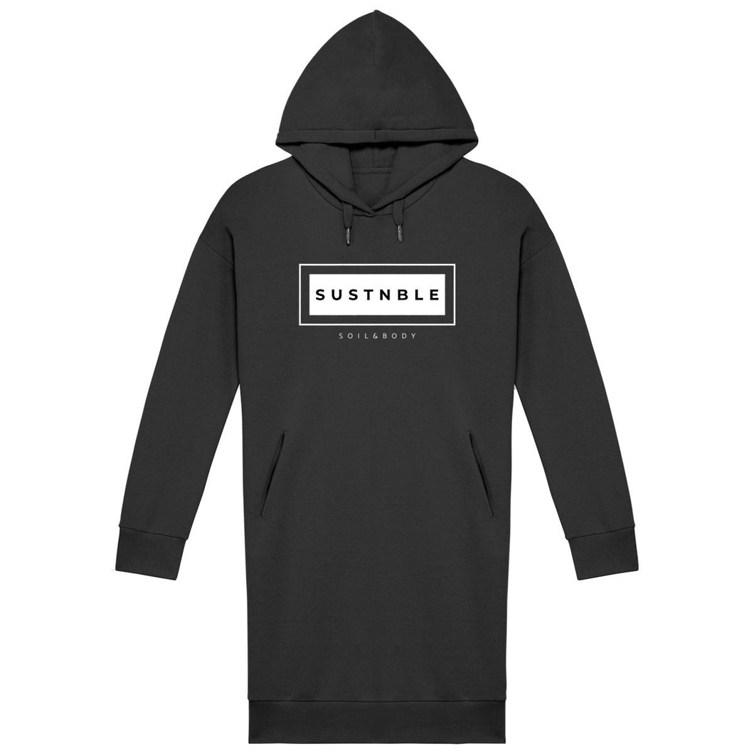 Eco - friendly Organic Cotton Hoodie Dress - SUSTNBLE - Soil and Body