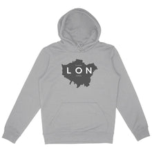 Load image into Gallery viewer, Eco-friendly Organic Cotton Heavy-weight Unisex Hoodie - London Map
