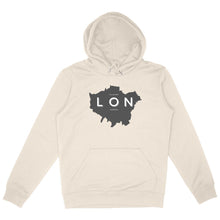 Load image into Gallery viewer, Eco-friendly Organic Cotton Heavy-weight Unisex Hoodie - London Map
