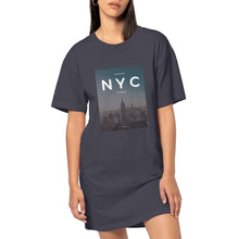 Load image into Gallery viewer, NYC - 100% Organic Cotton 165 - Oversized T-Shirt Dress - Soil and Body
